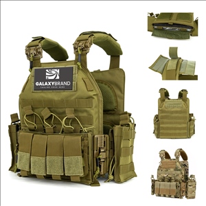 Heavy-Duty Quick-Release Tactical Vest with MOLLE System